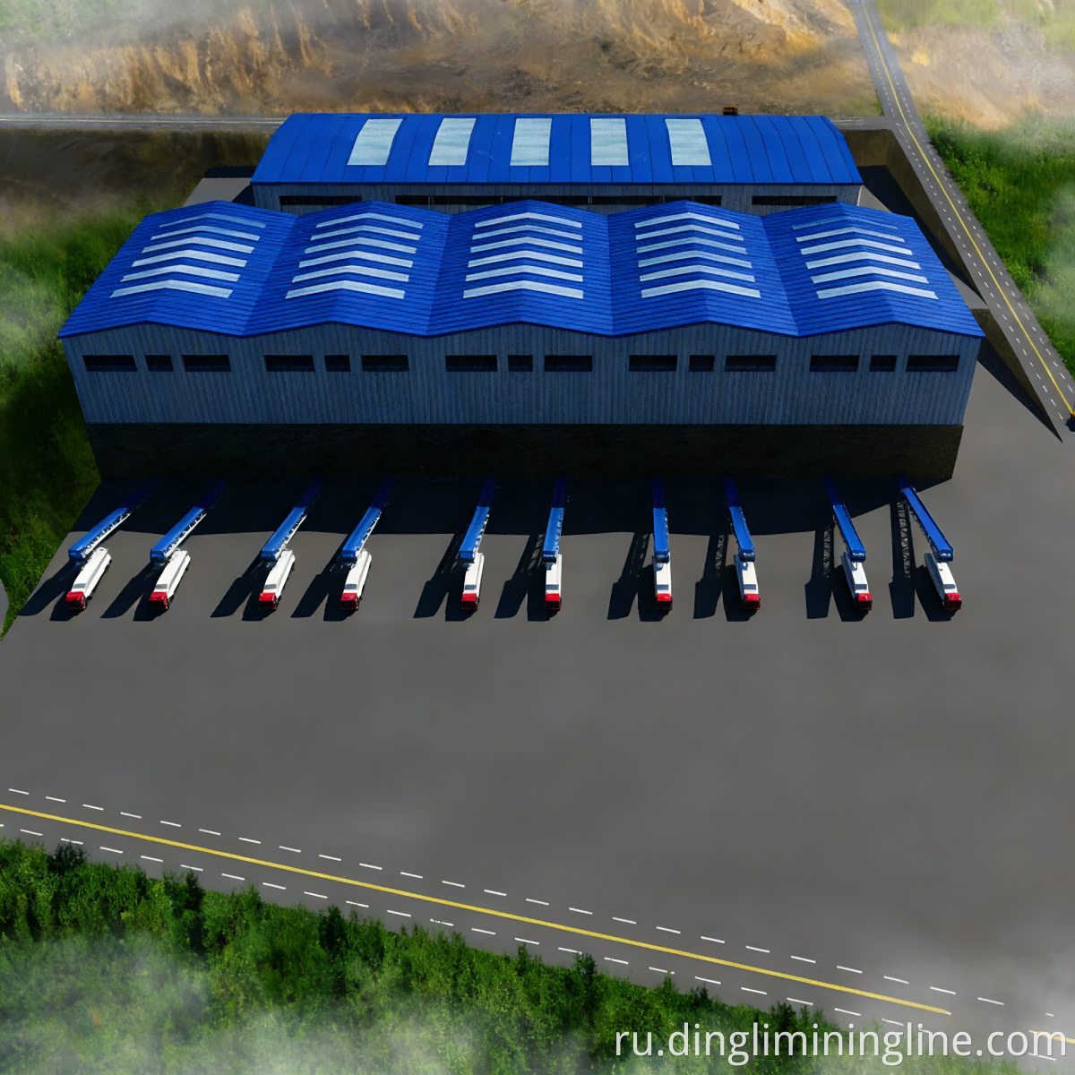 Stone Crushing & Shaping Integrated Line